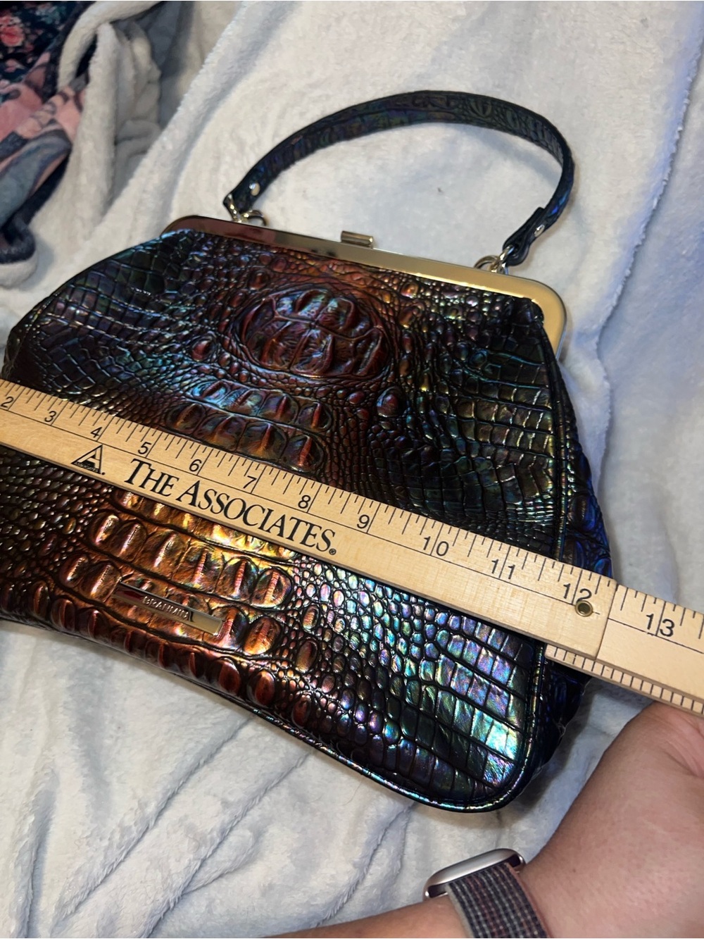 Brahmin Emmy satchel in black pearl Melbourne - Picture 11 of 12
